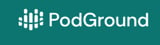 PodGround logo with white text and sound wave icon on teal background